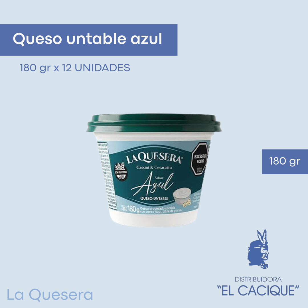 Queso Untable Azul La Quesera 12 x 190 gr.